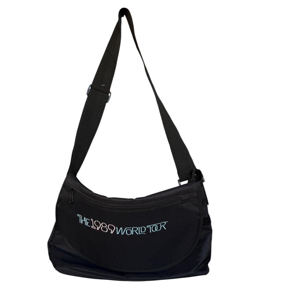 Taylor Swift The 1989 World Tour Messenger‎ Bag Black Adjustable Crossbody Strap